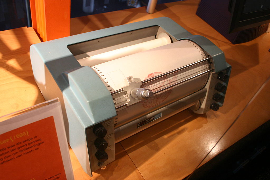 a calcomp 565 plotter