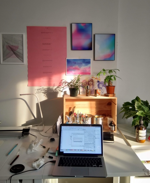 home workspace in Brooklyn