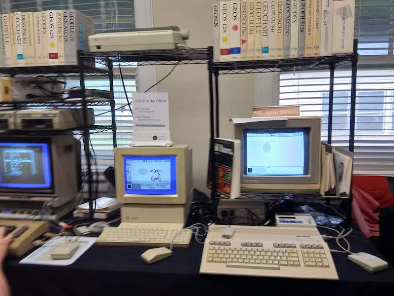 GeOS running on Commodore 128 and Apple IIGS